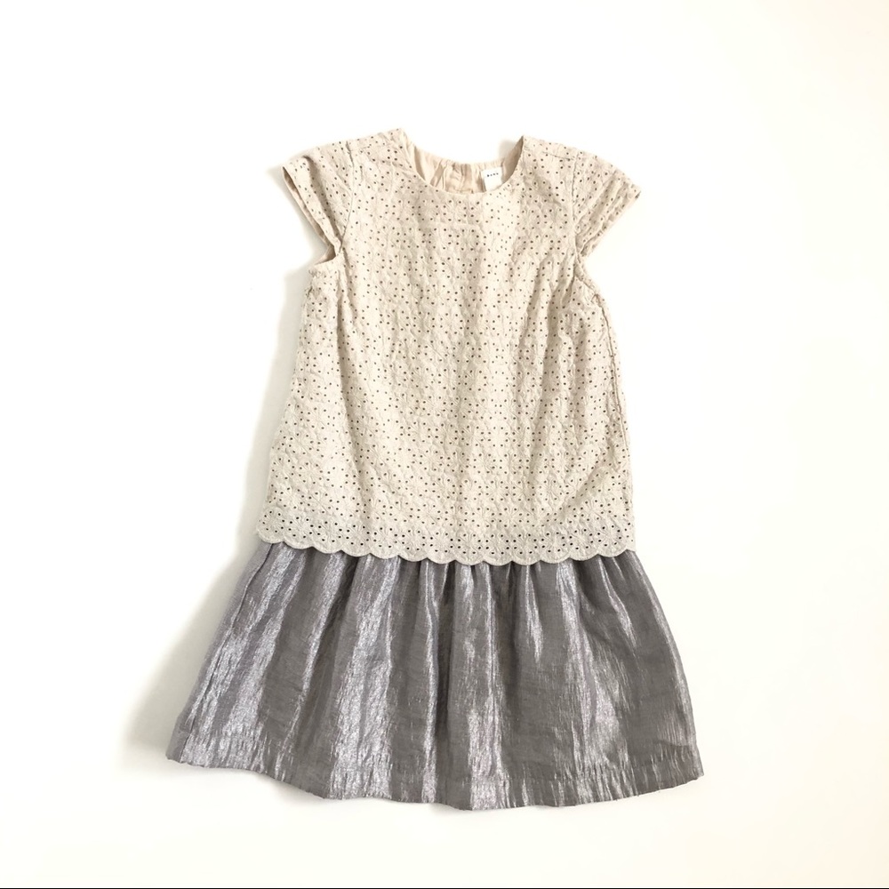 Baby gap scalloped double layer dress sz 5 yrs